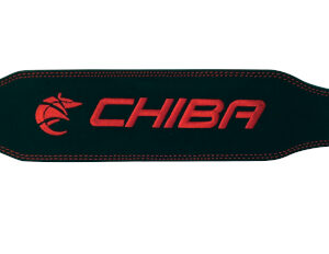 Chiba – 40810 – Ledergürtel schwarz/rot S