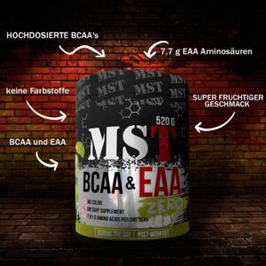 MST – BCAA & EAA 520g Zero Blackcurant