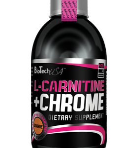 BioTech L-Carnitine + Chrome Liquid Concentrate 500ml Orange