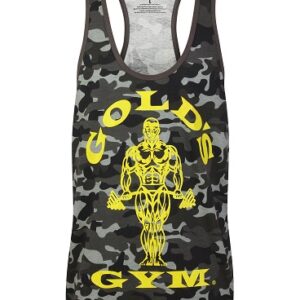 Gold´s Gym GGVST051 Muscle Joe Premium Tank Camo – black XL