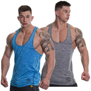 Gold´s Gym GGVST061 Raglan Stringer – Grey Marlin