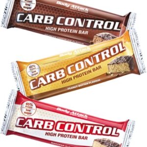 Body Attack Carb Control – Proteinriegel 100g (15 Riegel) Crunchy Chocolate
